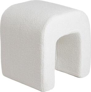 HOMLA Puf Hugill Teddy smetanový 40x40x40 cm