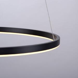 Závěsné svítidlo Ritus LED, Ø 58,5 cm, antracitová barva