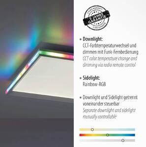 LED stropní svítidlo Galactica, CCT, RGB 45x45cm