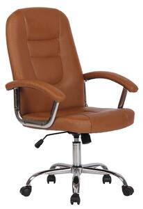 Kancelářská židle Ulverston - umělá kůže | světle hnědá
