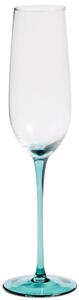 Kave Home Zelená sklenička na sekt Irides 245 ml