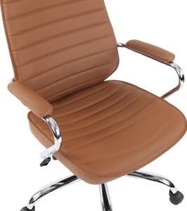 Kancelářská židle Kendal - pravá kůže | světle hnědá
