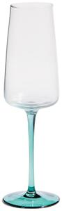 Kave Home Zelená sklenička na sekt Irides 315 ml