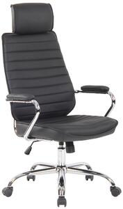 Kancelářská židle Kendal - pravá kůže | černá