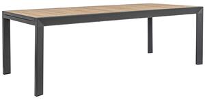 Bizzotto Černý hliníkový zahradní rozkládací stůl Belmar 220/340 x 100 cm