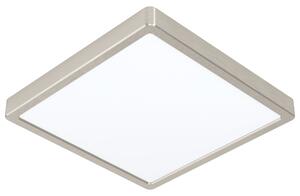 EGLO LED stropní chytré svítidlo FUEVA-Z, 19,5W, teplá bílá-studená bílá, 28x28cm, hranaté, stříbrné 98852