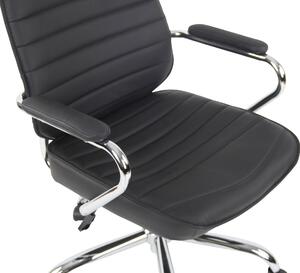 Kancelářská židle Kendal - pravá kůže | černá