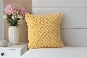 Povlak Knittingly vanilkově žlutý Mikropolyester 40/40