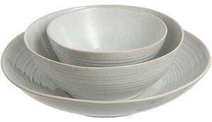 Bílý keramický talíř J-line Neil 25 cm