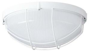 OSMONT ELE50028 ELEKTRA 4 stropní/nástěnné průmyslové plastové svítidlo bílá / čirá IP65 25W E27