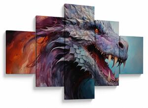 Obraz - Ilustrace draka (125x70 cm)
