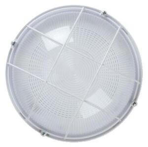 OSMONT ELE50039 ELEKTRA 5 stropní/nástěnné průmyslové plastové svítidlo bílá / čirá IP65 2x25W E27