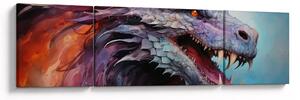 Obraz - Ilustrace draka (170x50 cm)