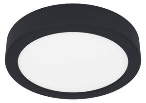 EGLO LED stropní osvětlení do koupelny FUEVA 5, 11W, teplá bílá, 16cm, kulaté, černé 900637