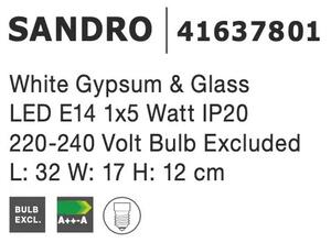 Nástěnné svítidlo Sandro 12 bílé – Bílá