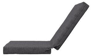 Outsunny Sada 2 venkovních polštářů na židle s opěrkou, 8 cm polstrování, rozměr 112D x 51Š cm, tmavě šedá | Aosom