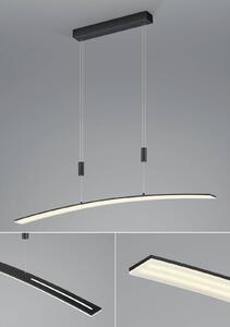 Závěsná LED lampa Dual s dálkovým ovládáním CCT černá