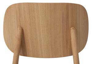 Dřevěná židle Verde s černou koženkou