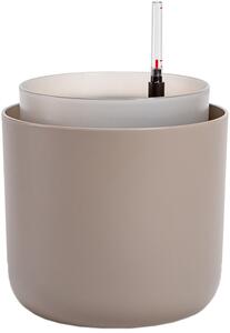 Samozavlažovací květináč Tolita 19 cm, taupe
