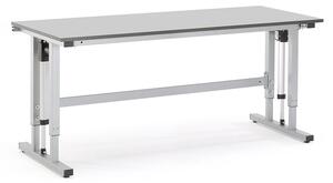AJ Produkty Výškově nastavitelný pracovní stůl MOTION, elektrický, 300 kg, 2000x800 mm, šedá