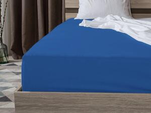 Jersey prostěradlo tmavě modré 160 x 200 cm