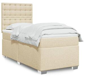 Box spring postel s matrací krémová 80 x 200 cm textil 3290334