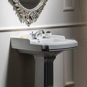 Aqualine Antik umyvadlo 58x47 cm obdélníkový klasický bílá lesk AK102