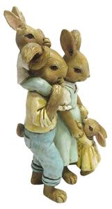 Velikonoční dekorace králičí rodinky - 8*6*15 cm