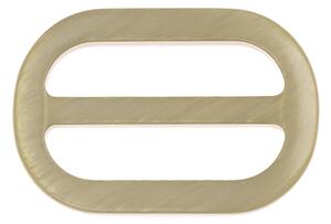BELLATEX Spona ozdobná oválná béžová Béžová 5x3, 5 cm