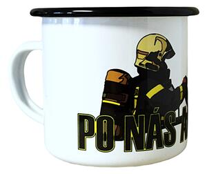 Smaltovaný plecháček po nás ani dým Objem: 330 ml