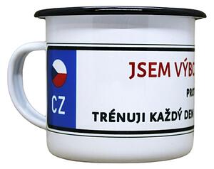 Vtipný plecháček s potiskem výborný řidič, 330 ml