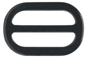 BELLATEX Spona ozdobná oválná černá/bílá Černá, Bílá 5x3, 5 cm