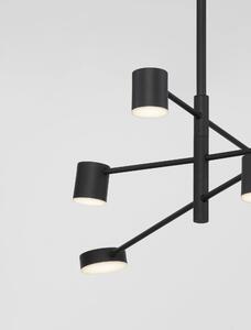 Retro lustr Nordik 3 černé – LED