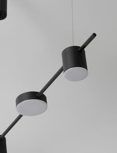 Retro lustr Nordik 127 černé – LED