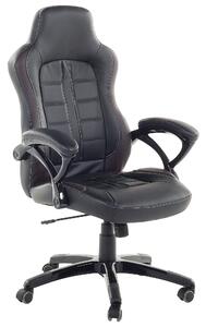Kancelářská židle černá/tmavě hnědá PRINCE