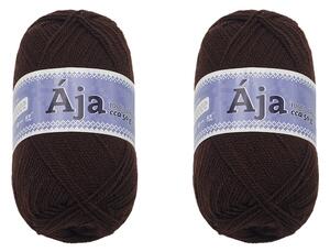 BELLATEX SET 2ks - Příze ÁJA Čokoládová 50g / 217 m
