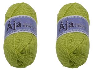 BELLATEX SET 2ks - Příze ÁJA Zelená 50g / 217 m