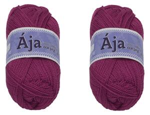 BELLATEX SET 2ks - Příze ÁJA Burgundy 50g / 217 m