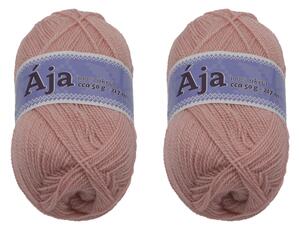 BELLATEX SET 2ks - Příze ÁJA Růžová 50g / 217 m