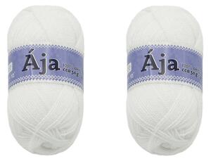 BELLATEX SET 2ks - Příze ÁJA Bílá 50g / 217 m
