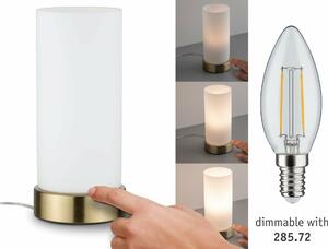 PAULMANN Stolní lampa Pinja dotykový vypínač 1-ramenné mosaz/opál 770.55 P 77055
