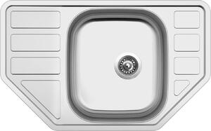 Nerezový dřez Sinks CORNO 770 V 0,6mm matný + Dřezová baterie Sinks MIX 35 chrom