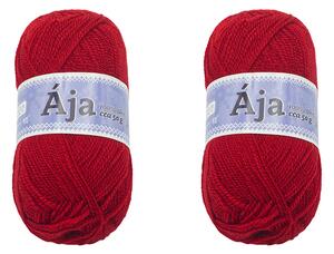BELLATEX SET 2ks - Příze ÁJA Červená 50g / 217 m