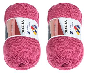 BELLATEX SET 2 ks - Příze GLORIA Růžová 50g / 305 m
