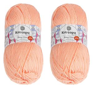 BELLATEX SET 2ks - Příze BABY ONE Meruňková 100g / 250 m