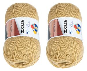 BELLATEX SET 2 ks - Příze GLORIA Béžová 50g / 305 m