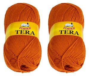 BELLATEX SET 2ks - Příze TERA Oranžová 100g / 310 m
