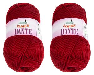 BELLATEX SET 2ks - Příze DANTE Vínová 100g / 160 m