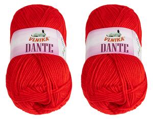 BELLATEX SET 2ks - Příze DANTE Červená 100g / 160 m