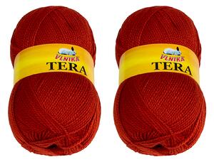 BELLATEX SET 2ks - Příze TERA Červená 100g / 310 m